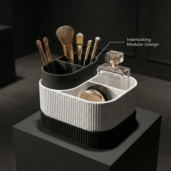Stackable Makeup Organizer for a Clutter - Free Vanity - SMK Studio - 